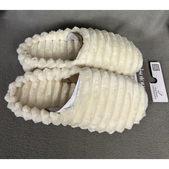 Isotoner Signature Women's Margo Memory Foam Spa Hoodback Slippers Lg 8.5-9 NWTs - Picture 5 of 8